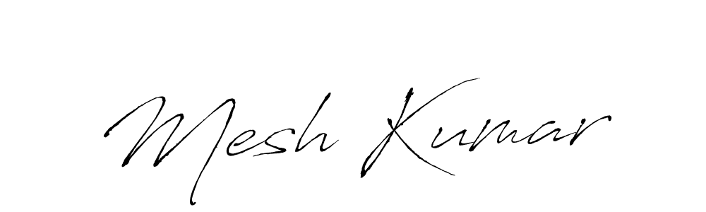 Design your own signature with our free online signature maker. With this signature software, you can create a handwritten (Antro_Vectra) signature for name Mesh Kumar. Mesh Kumar signature style 6 images and pictures png