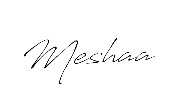 Make a beautiful signature design for name Meshaa. With this signature (Antro_Vectra) style, you can create a handwritten signature for free. Meshaa signature style 6 images and pictures png