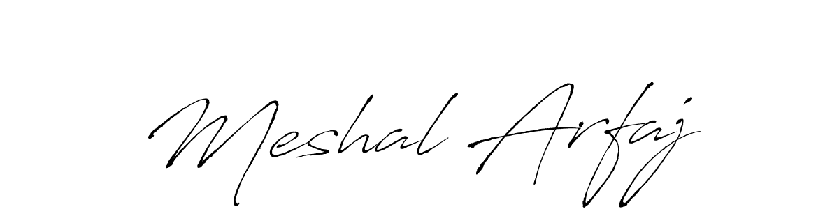 You can use this online signature creator to create a handwritten signature for the name Meshal Arfaj. This is the best online autograph maker. Meshal Arfaj signature style 6 images and pictures png
