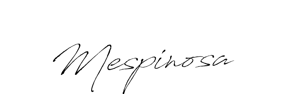 Design your own signature with our free online signature maker. With this signature software, you can create a handwritten (Antro_Vectra) signature for name Mespinosa. Mespinosa signature style 6 images and pictures png