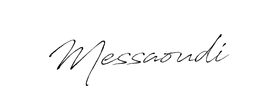 Use a signature maker to create a handwritten signature online. With this signature software, you can design (Antro_Vectra) your own signature for name Messaoudi. Messaoudi signature style 6 images and pictures png