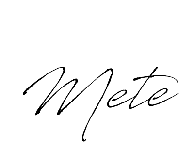 Mete stylish signature style. Best Handwritten Sign (Antro_Vectra) for my name. Handwritten Signature Collection Ideas for my name Mete. Mete signature style 6 images and pictures png