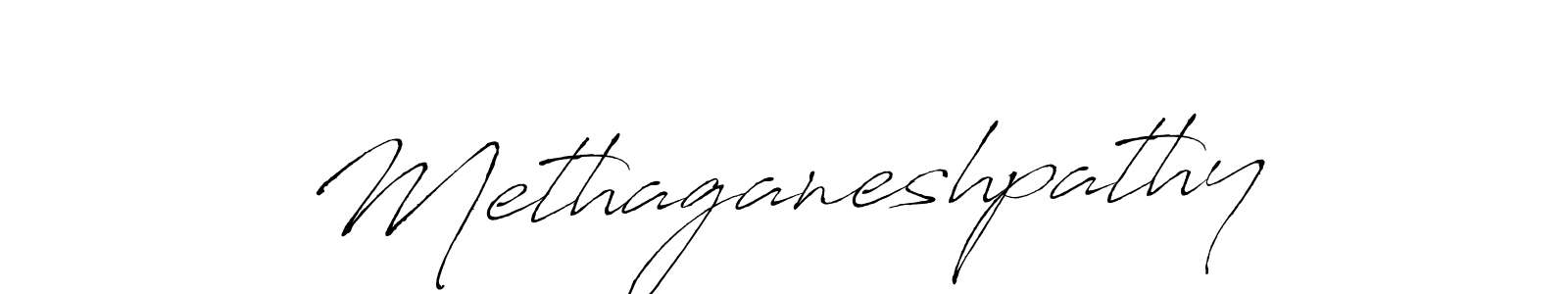 How to make Methaganeshpathy signature? Antro_Vectra is a professional autograph style. Create handwritten signature for Methaganeshpathy name. Methaganeshpathy signature style 6 images and pictures png