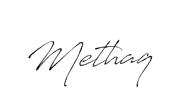 Also we have Methaq name is the best signature style. Create professional handwritten signature collection using Antro_Vectra autograph style. Methaq signature style 6 images and pictures png