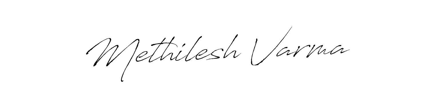 The best way (Antro_Vectra) to make a short signature is to pick only two or three words in your name. The name Methilesh Varma include a total of six letters. For converting this name. Methilesh Varma signature style 6 images and pictures png