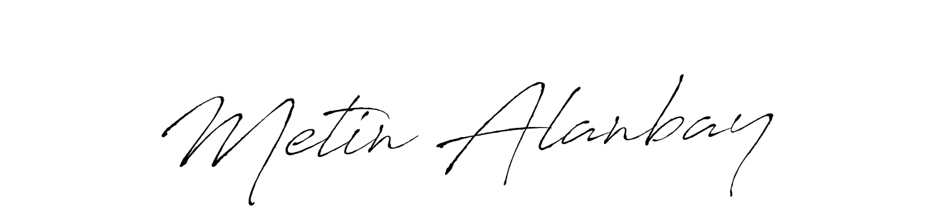 if you are searching for the best signature style for your name Metin Alanbay. so please give up your signature search. here we have designed multiple signature styles  using Antro_Vectra. Metin Alanbay signature style 6 images and pictures png