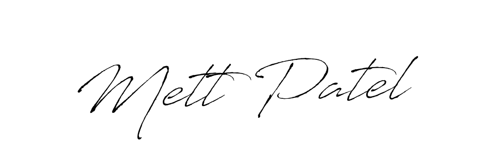 You should practise on your own different ways (Antro_Vectra) to write your name (Mett Patel) in signature. don't let someone else do it for you. Mett Patel signature style 6 images and pictures png