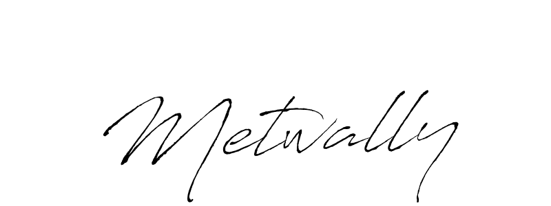 Use a signature maker to create a handwritten signature online. With this signature software, you can design (Antro_Vectra) your own signature for name Metwally. Metwally signature style 6 images and pictures png