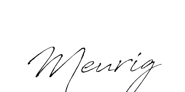 How to make Meurig name signature. Use Antro_Vectra style for creating short signs online. This is the latest handwritten sign. Meurig signature style 6 images and pictures png
