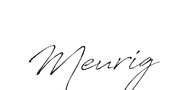 How to make Meurig name signature. Use Antro_Vectra style for creating short signs online. This is the latest handwritten sign. Meurig signature style 6 images and pictures png