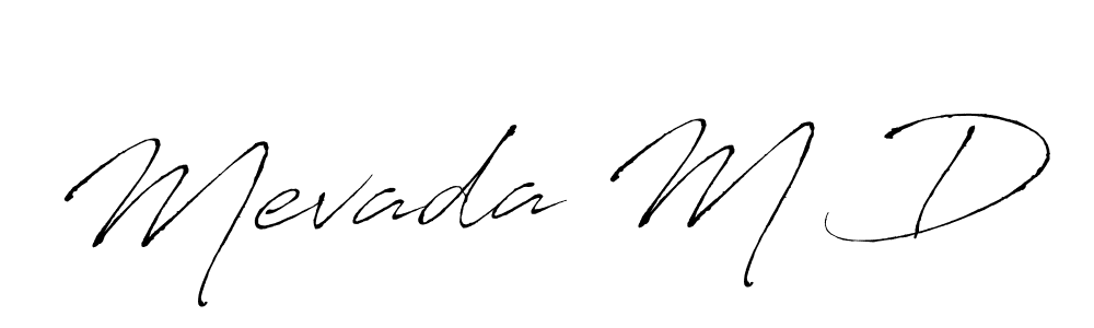 Also we have Mevada M D name is the best signature style. Create professional handwritten signature collection using Antro_Vectra autograph style. Mevada M D signature style 6 images and pictures png