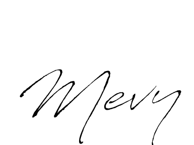 How to make Mevy signature? Antro_Vectra is a professional autograph style. Create handwritten signature for Mevy name. Mevy signature style 6 images and pictures png