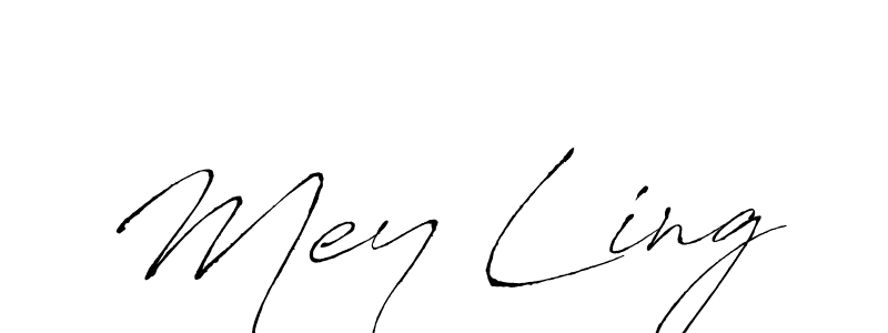 Create a beautiful signature design for name Mey Ling. With this signature (Antro_Vectra) fonts, you can make a handwritten signature for free. Mey Ling signature style 6 images and pictures png