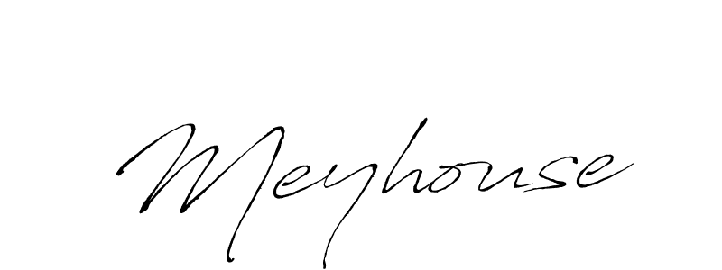 Antro_Vectra is a professional signature style that is perfect for those who want to add a touch of class to their signature. It is also a great choice for those who want to make their signature more unique. Get Meyhouse name to fancy signature for free. Meyhouse signature style 6 images and pictures png