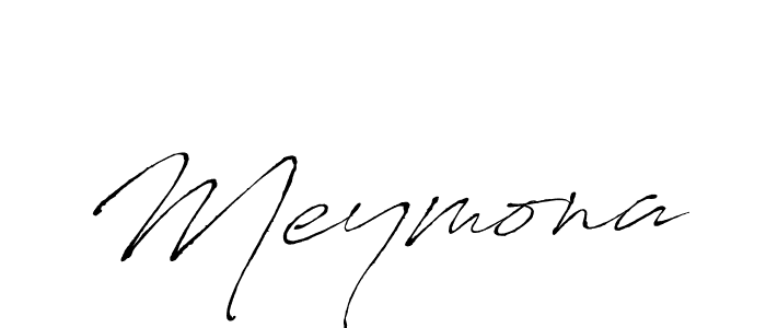 Make a beautiful signature design for name Meymona. With this signature (Antro_Vectra) style, you can create a handwritten signature for free. Meymona signature style 6 images and pictures png