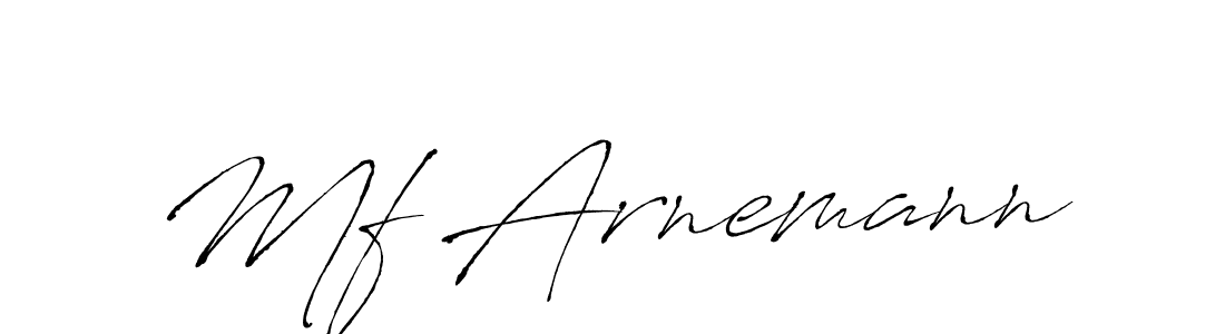 Design your own signature with our free online signature maker. With this signature software, you can create a handwritten (Antro_Vectra) signature for name Mf Arnemann. Mf Arnemann signature style 6 images and pictures png