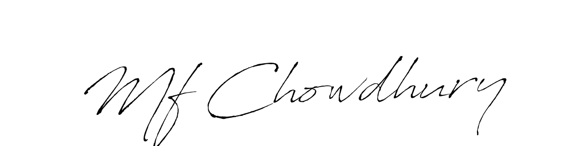 How to make Mf Chowdhury signature? Antro_Vectra is a professional autograph style. Create handwritten signature for Mf Chowdhury name. Mf Chowdhury signature style 6 images and pictures png
