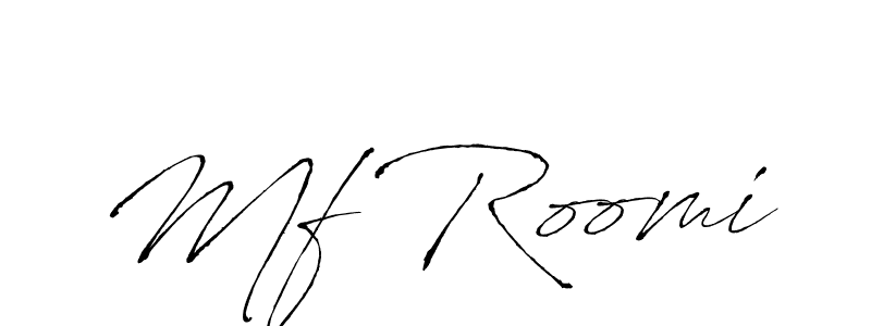 if you are searching for the best signature style for your name Mf Roomi. so please give up your signature search. here we have designed multiple signature styles  using Antro_Vectra. Mf Roomi signature style 6 images and pictures png