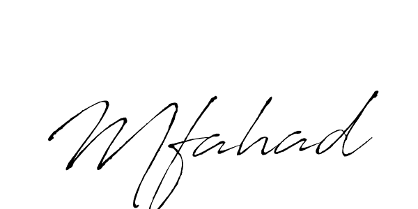 The best way (Antro_Vectra) to make a short signature is to pick only two or three words in your name. The name Mfahad include a total of six letters. For converting this name. Mfahad signature style 6 images and pictures png