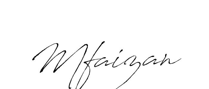 How to make Mfaizan signature? Antro_Vectra is a professional autograph style. Create handwritten signature for Mfaizan name. Mfaizan signature style 6 images and pictures png