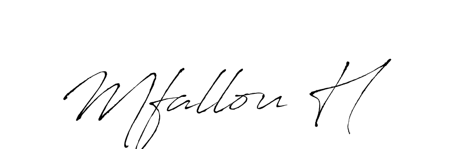 How to Draw Mfallou H signature style? Antro_Vectra is a latest design signature styles for name Mfallou H. Mfallou H signature style 6 images and pictures png