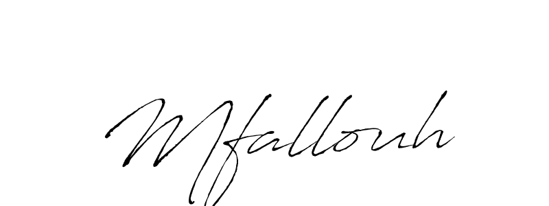 The best way (Antro_Vectra) to make a short signature is to pick only two or three words in your name. The name Mfallouh include a total of six letters. For converting this name. Mfallouh signature style 6 images and pictures png