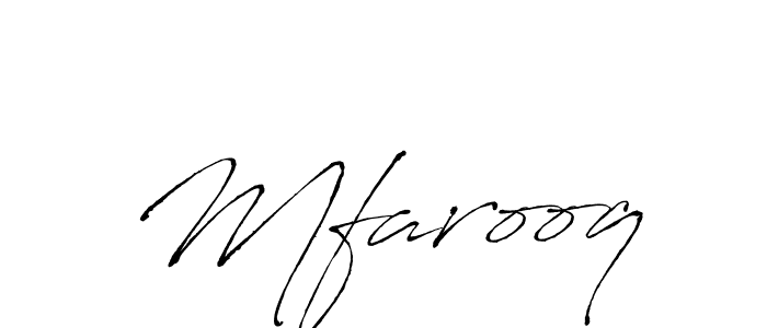 Use a signature maker to create a handwritten signature online. With this signature software, you can design (Antro_Vectra) your own signature for name Mfarooq. Mfarooq signature style 6 images and pictures png