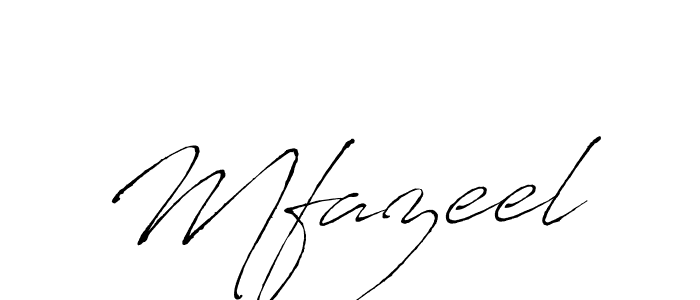 How to make Mfazeel signature? Antro_Vectra is a professional autograph style. Create handwritten signature for Mfazeel name. Mfazeel signature style 6 images and pictures png