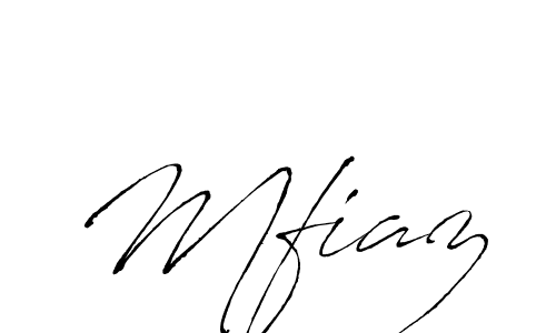 Design your own signature with our free online signature maker. With this signature software, you can create a handwritten (Antro_Vectra) signature for name Mfiaz. Mfiaz signature style 6 images and pictures png