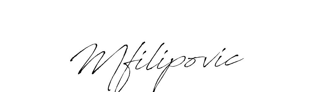 Also You can easily find your signature by using the search form. We will create Mfilipovic name handwritten signature images for you free of cost using Antro_Vectra sign style. Mfilipovic signature style 6 images and pictures png