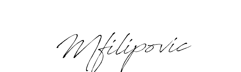 Also You can easily find your signature by using the search form. We will create Mfilipovic name handwritten signature images for you free of cost using Antro_Vectra sign style. Mfilipovic signature style 6 images and pictures png