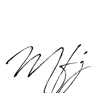 How to make Mfj signature? Antro_Vectra is a professional autograph style. Create handwritten signature for Mfj name. Mfj signature style 6 images and pictures png