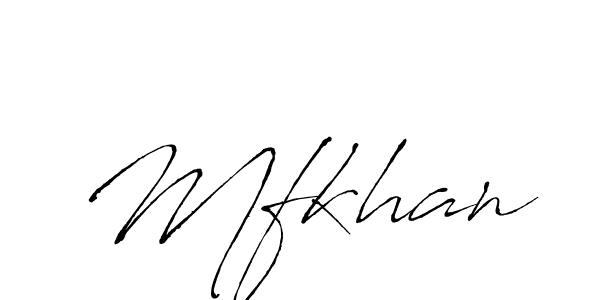 Mfkhan stylish signature style. Best Handwritten Sign (Antro_Vectra) for my name. Handwritten Signature Collection Ideas for my name Mfkhan. Mfkhan signature style 6 images and pictures png