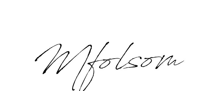 How to make Mfolsom signature? Antro_Vectra is a professional autograph style. Create handwritten signature for Mfolsom name. Mfolsom signature style 6 images and pictures png