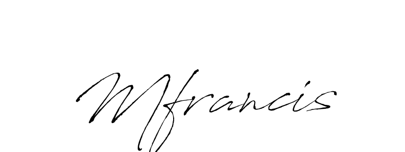 Make a beautiful signature design for name Mfrancis. With this signature (Antro_Vectra) style, you can create a handwritten signature for free. Mfrancis signature style 6 images and pictures png