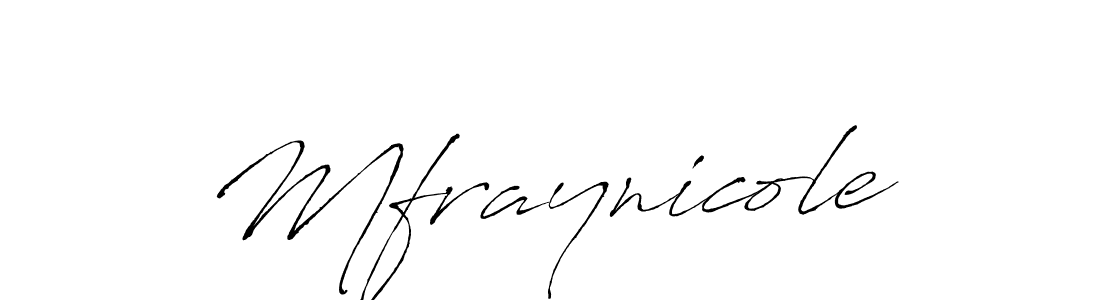 Use a signature maker to create a handwritten signature online. With this signature software, you can design (Antro_Vectra) your own signature for name Mfraynicole. Mfraynicole signature style 6 images and pictures png