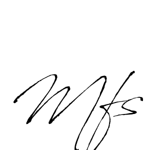 How to make Mfs signature? Antro_Vectra is a professional autograph style. Create handwritten signature for Mfs name. Mfs signature style 6 images and pictures png