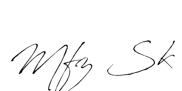Design your own signature with our free online signature maker. With this signature software, you can create a handwritten (Antro_Vectra) signature for name Mfz Sk. Mfz Sk signature style 6 images and pictures png