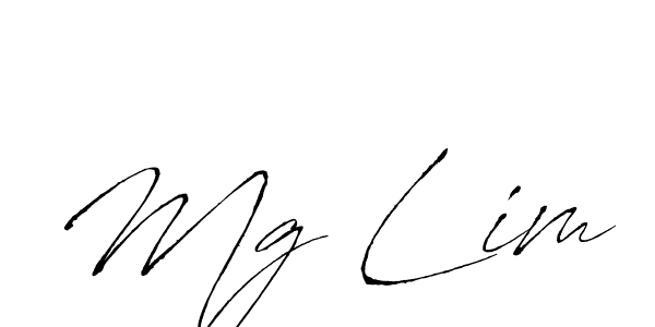 Make a beautiful signature design for name Mg Lim. With this signature (Antro_Vectra) style, you can create a handwritten signature for free. Mg Lim signature style 6 images and pictures png