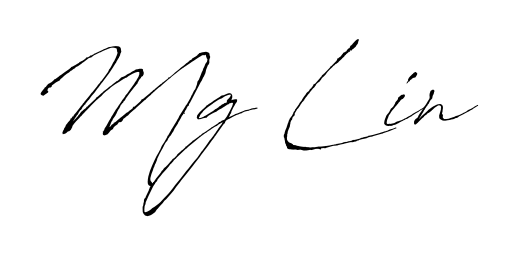 Transform the name Mg Lin into a signature masterpiece using Antro_Vectra font. Ideal for photographers, artists, and creators looking for watermarks. Mg Lin signature style 6 images and pictures png