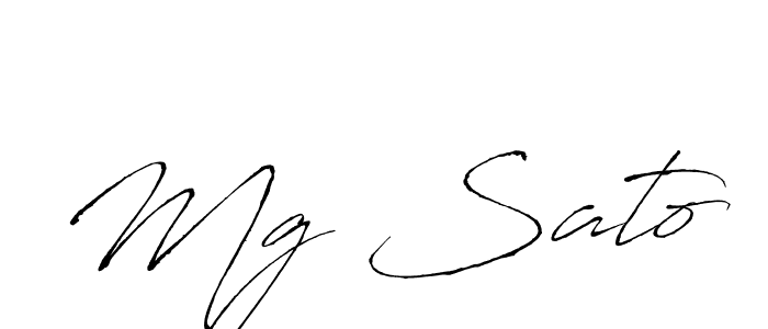 Also You can easily find your signature by using the search form. We will create Mg Sato name handwritten signature images for you free of cost using Antro_Vectra sign style. Mg Sato signature style 6 images and pictures png