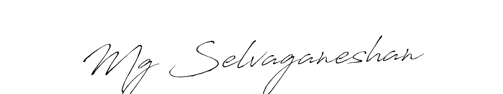 Design your own signature with our free online signature maker. With this signature software, you can create a handwritten (Antro_Vectra) signature for name Mg Selvaganeshan. Mg Selvaganeshan signature style 6 images and pictures png