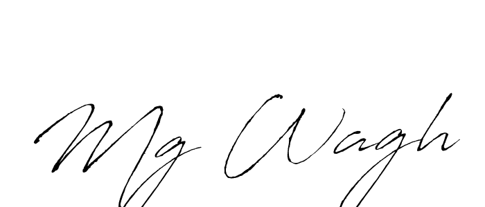 Mg Wagh stylish signature style. Best Handwritten Sign (Antro_Vectra) for my name. Handwritten Signature Collection Ideas for my name Mg Wagh. Mg Wagh signature style 6 images and pictures png