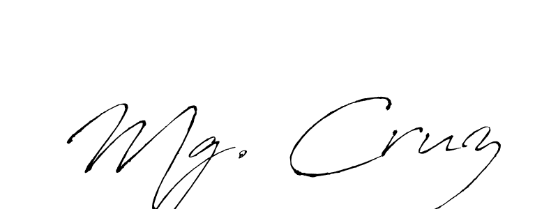 Make a beautiful signature design for name Mg. Cruz. With this signature (Antro_Vectra) style, you can create a handwritten signature for free. Mg. Cruz signature style 6 images and pictures png