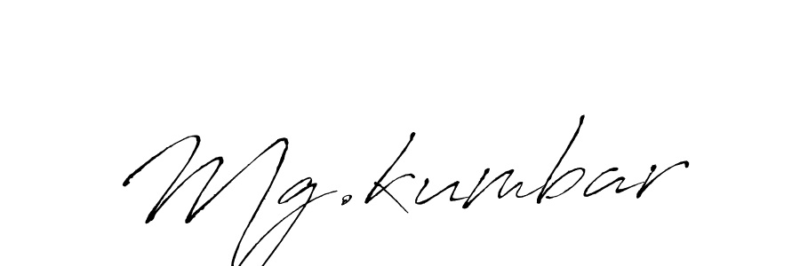 The best way (Antro_Vectra) to make a short signature is to pick only two or three words in your name. The name Mg.kumbar include a total of six letters. For converting this name. Mg.kumbar signature style 6 images and pictures png