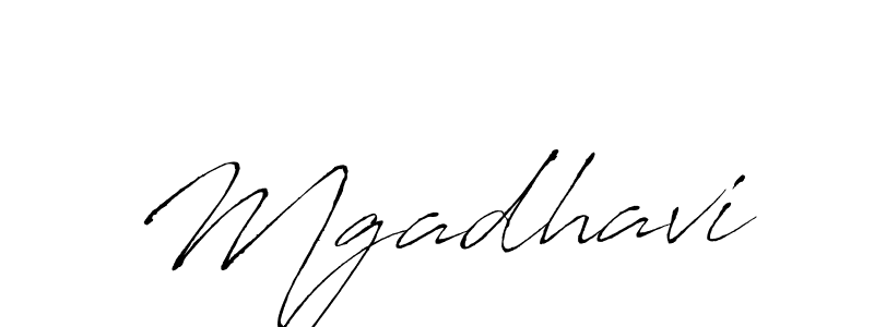 Mgadhavi stylish signature style. Best Handwritten Sign (Antro_Vectra) for my name. Handwritten Signature Collection Ideas for my name Mgadhavi. Mgadhavi signature style 6 images and pictures png