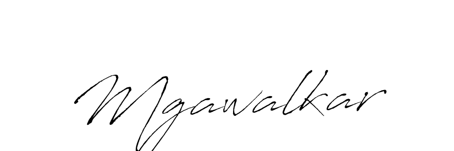 Mgawalkar stylish signature style. Best Handwritten Sign (Antro_Vectra) for my name. Handwritten Signature Collection Ideas for my name Mgawalkar. Mgawalkar signature style 6 images and pictures png