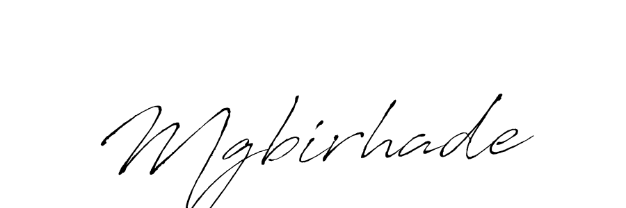 Make a beautiful signature design for name Mgbirhade. With this signature (Antro_Vectra) style, you can create a handwritten signature for free. Mgbirhade signature style 6 images and pictures png