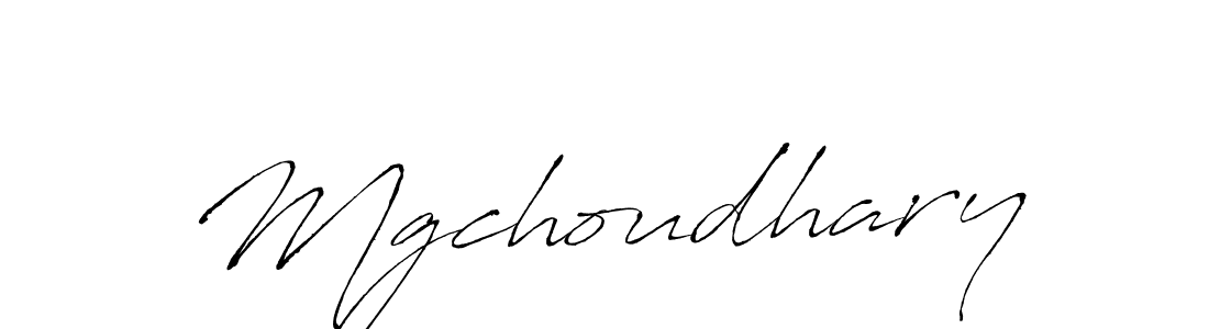 Make a beautiful signature design for name Mgchoudhary. With this signature (Antro_Vectra) style, you can create a handwritten signature for free. Mgchoudhary signature style 6 images and pictures png