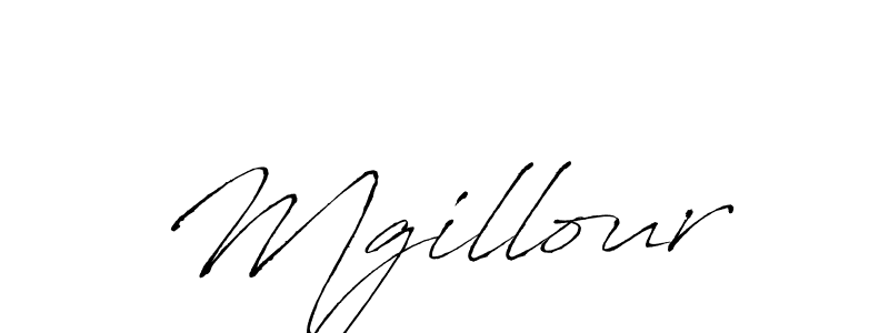 Use a signature maker to create a handwritten signature online. With this signature software, you can design (Antro_Vectra) your own signature for name Mgillour. Mgillour signature style 6 images and pictures png